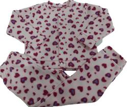 Conjunto Soft Inverno Menina Tam 4 6 8 Infantil Pijama Frio