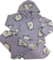 Conjunto Soft Menina Inverno Infantil Tam 1 2 3 Capuz Frio Conjunto Soft Menina Inverno Infantil Tam 1 2 3 Capuz Frio
