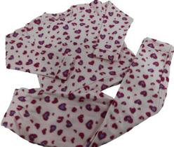 Conjunto Soft Menina Inverno Infantil Tam 4 6 8 Pijama Frio