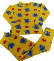 Conjunto Soft Menina Inverno Infantil Tam 4 6 8 Pijama Frio