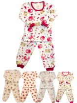 Conjunto Soft Tamanho 123 Quentinho Inverno Pijama Infantil Promoção Feminino Menina Tamanho:2