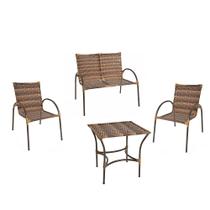 Conjunto Solano 2 Cadeiras 1 Namoradeira e Mesa de Centro Conjunto Solano 2 Cadeiras 1 Namoradeira e Mesa de Centro