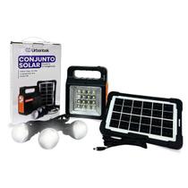 Conjunto Solar Portátil 6V 4W Com 3 Leds E Rádio Fm Urbantek Conjunto Solar Portátil 6V 4W Com 3 Leds E Rádio Fm Urbantek