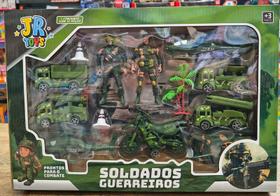 Conjunto Soldados Guerreiros Combate Police Exercito 13 Peças Conjunto Soldados Guerreiros Combate Police Exercito 13 Peças