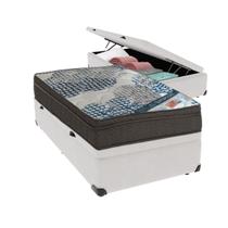 Conjunto Solteiro Colchão ISO Superpocket Ortobom Baú 88x188