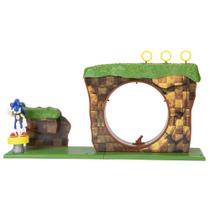 Conjunto Sonic The Hedgehog Green Hill Zone - Boneco de 2,5 Polegadas