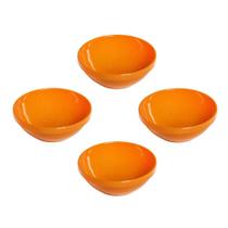 Conjunto Sopeira Cheff Vemplast M 350Ml 4Un Laranja