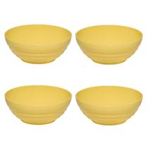 Conjunto Sopeira Oriental 1,2L Amarelo Claro com 4 Peças em Polipropileno Linha Tendências VEM