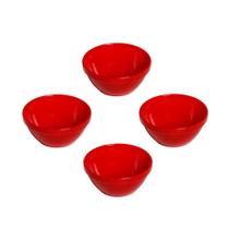 Conjunto Sopeiras Cheff Vemplast P 250Ml 4 Un Vermelho