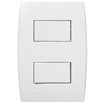 Conjunto Soprano Ilus 4X2 Branco Com Placa(1Simples+1Paralelo) 5Ta99050 Conjunto Soprano Ilus 4X2 Branco Com Placa(1Simples+1Paralelo) 5Ta99050