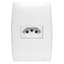 Conjunto Soprano Ilus 4X2 Branco Com Placa(1Tomada 20A) 5Ub99050 Conjunto Soprano Ilus 4X2 Branco Com Placa(1Tomada 20A) 5Ub99050