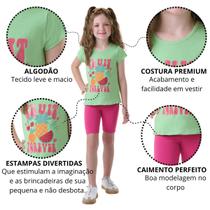Conjunto Sortido 2 Peças de Roupas Infantis Meninas Verão Tamanho:4Cor:Sortido