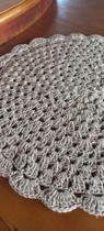 Conjunto Sousplat em Crochê 6 peças Conjunto Sousplat em Crochê 6 peças