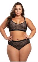 Conjunto Soutien Top e Calcinha Duplo Plus Size