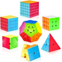 Conjunto Speed Cube AuntyFey, pacote com 7, 3x3, 2x2, 4x4, Pyramid Megaminx