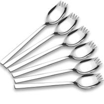 Conjunto Sporks WEKTUNAA em aço inoxidável, pacote com 6, 7,6 polegadas (M)