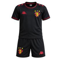 Conjunto Sport Recife Kappa 2026 Supporter Preto - Infantil Tamanho:8Cor:Preto/VermelhoGênero:Menino Conjunto Sport Recife Kappa 2026 Supporter Preto - Infantil Tamanho:8Cor:Preto/VermelhoGênero:Menino