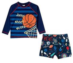 Conjunto Sports Manga Longa Basquete Lycra Kids Tip Top Conjunto Sports Manga Longa Basquete Lycra Kids Tip Top