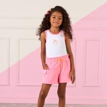 Conjunto Spring Regata em Cotton e Shorts em Moletom - Mom Sucré