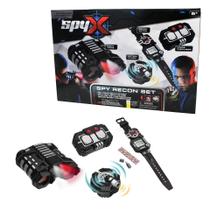 Conjunto SpyX Recon Relógio de Alarme com Disfarce de Voz Night Nocs Conjunto SpyX Recon Relógio de Alarme com Disfarce de Voz Night Nocs