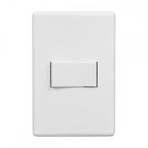 Conjunto Steck Linha Stella Branco Com Placa 1 Simples 10A. Horizontal - 869210 Conjunto Steck Linha Stella Branco Com Placa 1 Simples 10A. Horizontal - 869210