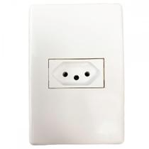 Conjunto Steck Linha Stella Com Placa 1 Tomada 2P+T. 10A. - 869260 Conjunto Steck Linha Stella Com Placa 1 Tomada 2P+T. 10A. - 869260