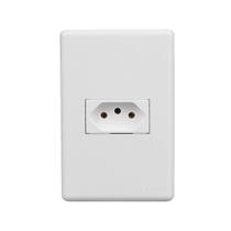 Conjunto Stella Steck 1 Tomada 2P+T Horizontal Branco 10A 250V