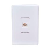 Conjunto stella steck rj45 8 vias informatica vertical branco Conjunto stella steck rj45 8 vias informatica vertical branco