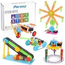 Conjunto STEM Science Kits Poraxy 5 para crianças de 8 a 12 anos com motores DC Conjunto STEM Science Kits Poraxy 5 para crianças de 8 a 12 anos com motores DC