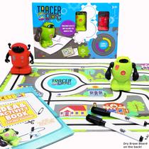 Conjunto STEM Toy MUKIKIM TracerBot, mini robô indutivo, 2 robôs Conjunto STEM Toy MUKIKIM TracerBot, mini robô indutivo, 2 robôs