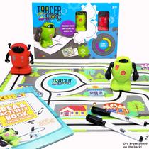 Conjunto STEM Toy MUKIKIM TracerBot, mini robô indutivo, 2 robôs