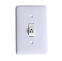 Conjunto Stylus 1 Interruptor Campainha Vertical 6A Branco