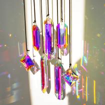 Conjunto Sun Catcher Crystals HDCRYSTALGIFTS de 7 prismas coloridos AB