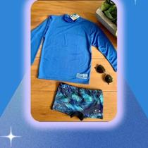 Conjunto sunga+ blusa proteção UV