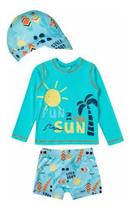 Conjunto Sunga Infantil Blusa Proteção Uv50 Térmica Tip Top