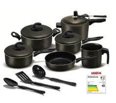 Conjunto super facile preto 6 peças c/ pp interno Conjunto super facile preto 6 peças c/ pp interno