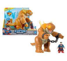 Conjunto Superman vs Kaiju c/ Som e Luz - Imaginext - Superman Filme - DC Super Friends - Fisher Price - Mattel