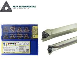 Conjunto Suporte Externo 20x20mm + Suporte Interno S20 + Pastilhas Tnmg 160408 Sumitomo
