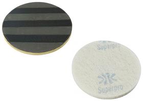 Conjunto Suporte para disco de limpeza com tiras autocolantes COM flange CLEANER 350 mm + Disco Lustrador Branco 350 mm Bettanin