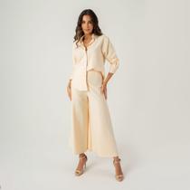Conjunto susie camisa e calça viscose feminino