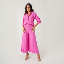 Conjunto susie camisa e calça viscose feminino