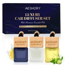 Conjunto suspenso de purificador de ar para carro Aeshory Bluemarine 3x8 ml