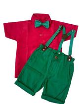 Conjunto Suspensórios Encanto Verde