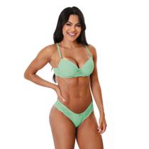Conjunto Sutiã Canelado e Calcinha Lingerie Sensual Lingerie Sexy e Sedutora