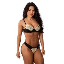 Conjunto Sutiã com Bojo e Calcinha de Renda Feminina Sexy Colorido Elegante e Confortável Conjunto Sutiã com Bojo e Calcinha de Renda Feminina Sexy Colorido Elegante e Confortável