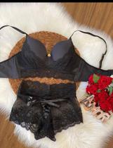 Conjunto sutiã e calcinha preto