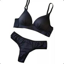 Conjunto Sutiã Premium Microfibra Sem Aro Tanga Conjunto Sutiã Premium Microfibra Sem Aro Tanga