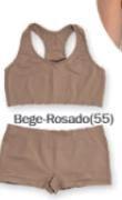 Conjunto Sutiã Short Box Ultraleve Demillus Juvenil 60030 - Conjunto Sutiã Short Box Ultraleve Demillus Juvenil 60030 -