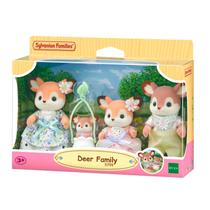 Conjunto Sylvanian Families Família Dos Cervos Com 4 Bonecos Para Crianças Conjunto Sylvanian Families Família Dos Cervos Com 4 Bonecos Para Crianças