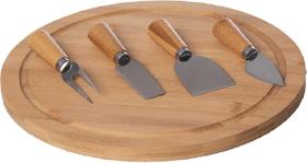 Conjunto Tábua Para Queijo 5 Peças Bt0206 Conjunto Tábua Para Queijo 5 Peças Bt0206